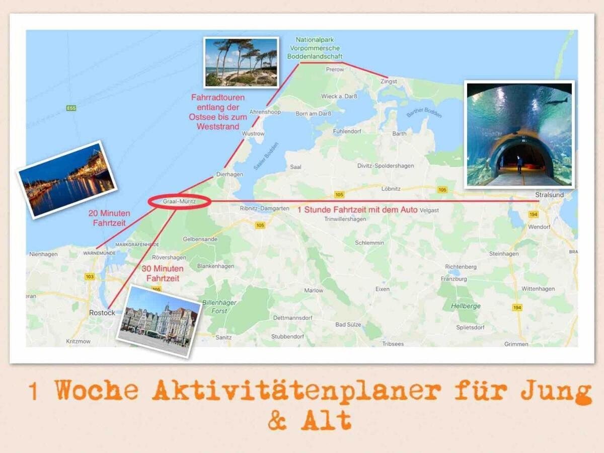 Discovair Graal Mueritz -Haus Quisisana- Strandnah Mit Netflix Екстериор снимка